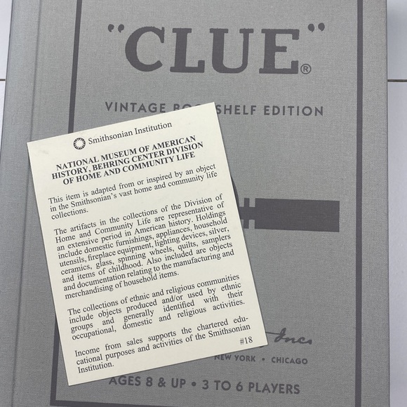 Clue, Vintage, Bookshelf Edition from Smithsonian - Picture 7 of 13